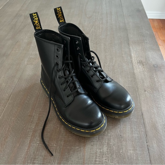 Dr. Martens Shoes - Dr. Martens Black Leather Boots